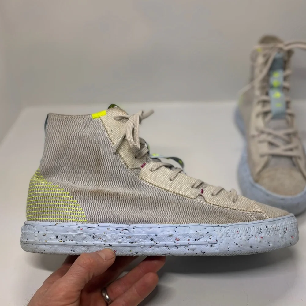 Converse Chuck Taylor All Star High Top Sneakers Men’s 10 Women’s 12 Eco Crater - Picture 9 of 10